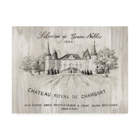 Danhui Nai 'Chateau Chambort On Wood' Canvas Art,14x19